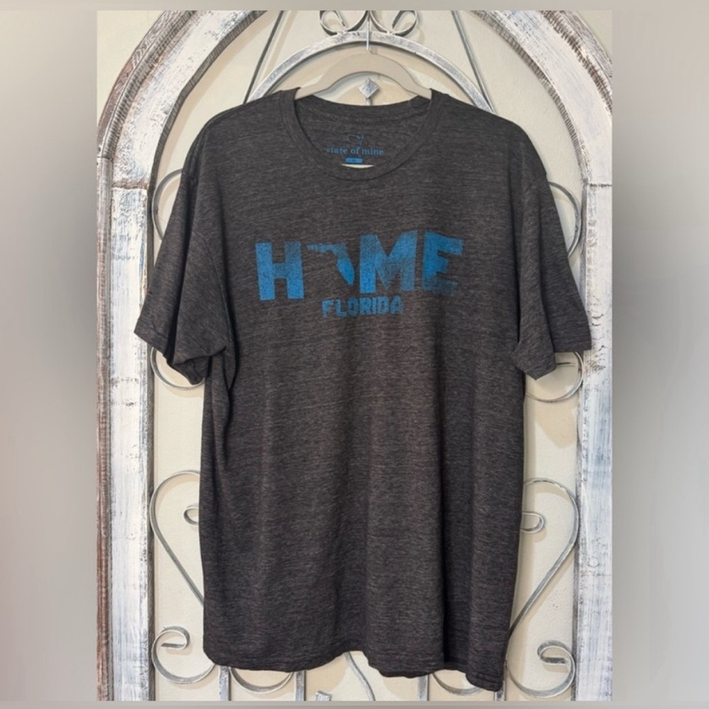 State of Mine heather grey Florida t-shirt #1009
